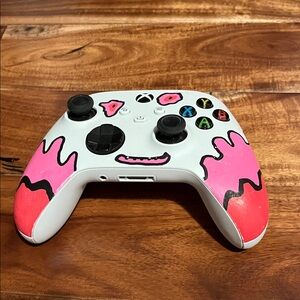 Custom Pink and Red Monster Xbox Controller 1/1 rare